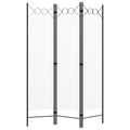 Biombo divisor de 3 paneles blanco 120x180 cm