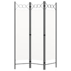 Biombo divisor de 3 paneles blanco 120x180 cm