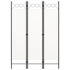 Biombo divisor de 3 paneles blanco 120x180 cm