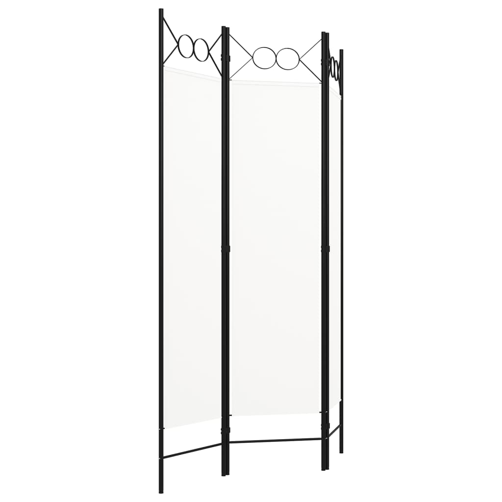 Biombo divisor de 3 paneles blanco 120x180 cm