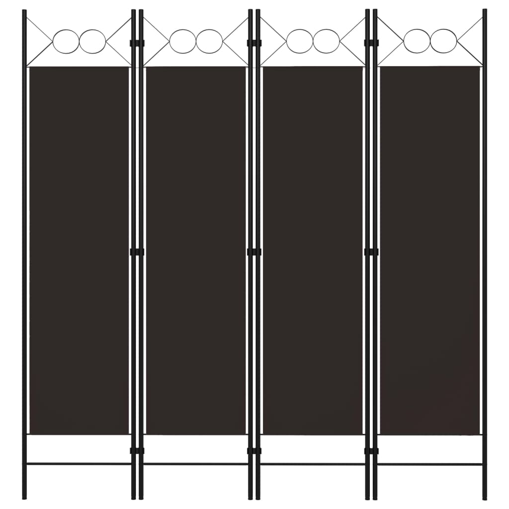 Biombo divisor de 4 paneles blanco 160x180 cm