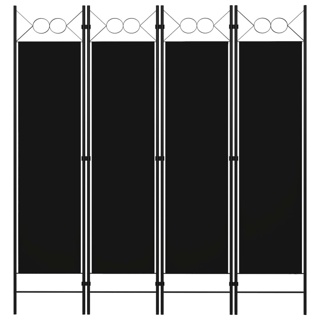 Biombo divisor de 4 paneles blanco 160x180 cm