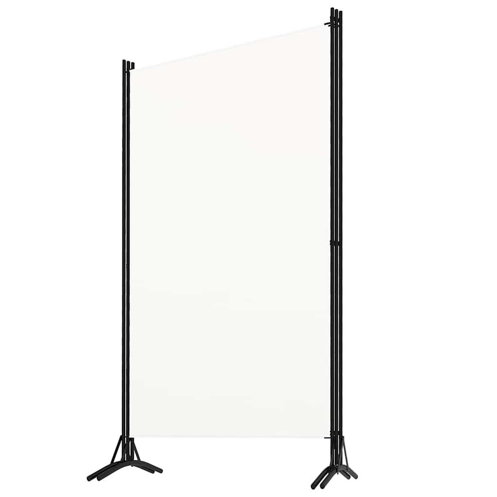 Biombo divisor de 3 paneles tela blanco 260x180 cm