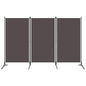 Biombo divisor de 3 paneles gris antracita 260x180 cm