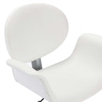 Sillas de comedor giratorias 2 unidades cuero sintético blanco