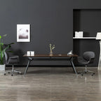 Sillas comedor giratorias 2 uds madera curvada tela gris taupe