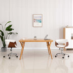 Sillas comedor giratorias 2 uds madera curvada tela gris taupe
