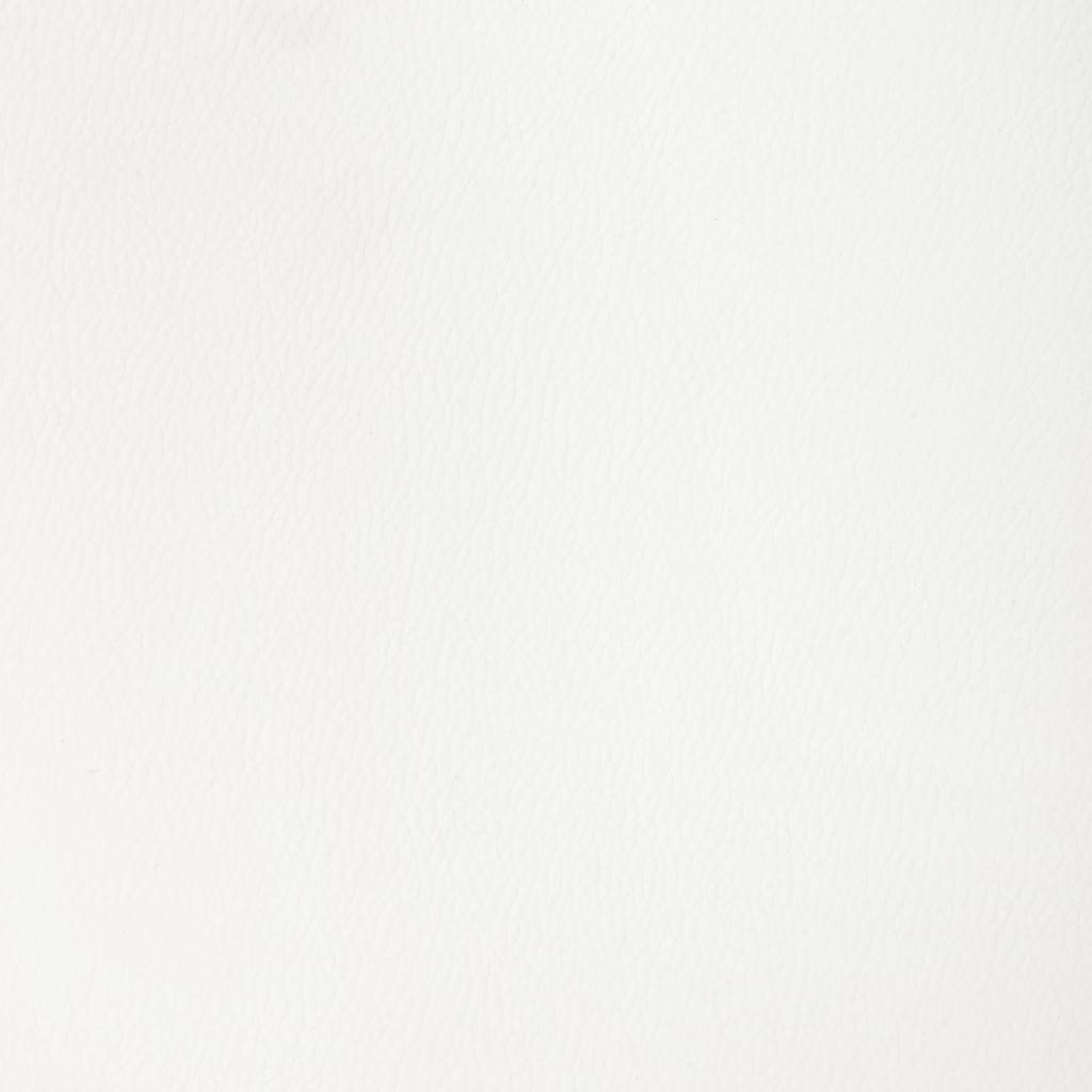 Sillas de comedor giratorias 6 uds cuero sintético blanco