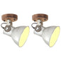 Lámparas de pared/techo industrial 2 uds latón 20x25 cm E27