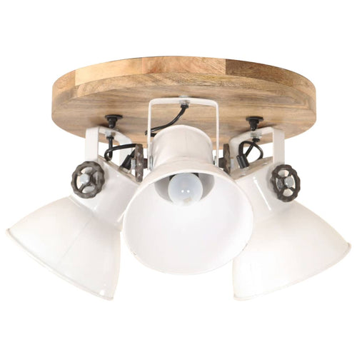 Lámpara de techo industrial 25 W blanco 42x27 cm E27