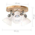 Lámpara de techo industrial 25 W blanco 42x27 cm E27