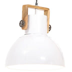 Lámpara colgante 25 W plateada redonda 48 cm E27
