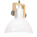 Lámpara colgante 25 W plateada redonda 48 cm E27