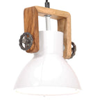 Lámpara colgante 25 W plateada redonda 48 cm E27
