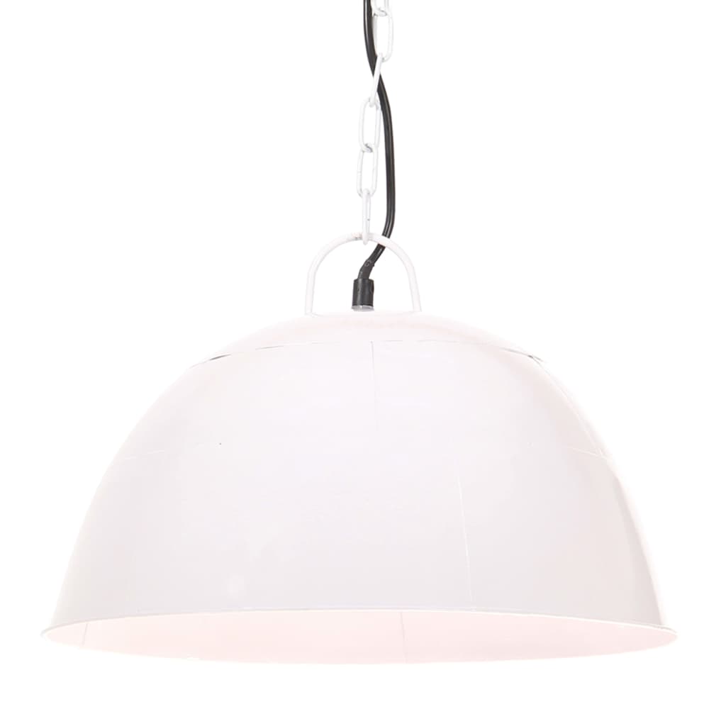 Lámpara colgante 25 W plateada redonda 48 cm E27