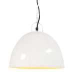 Lámpara colgante 25 W plateada redonda 48 cm E27