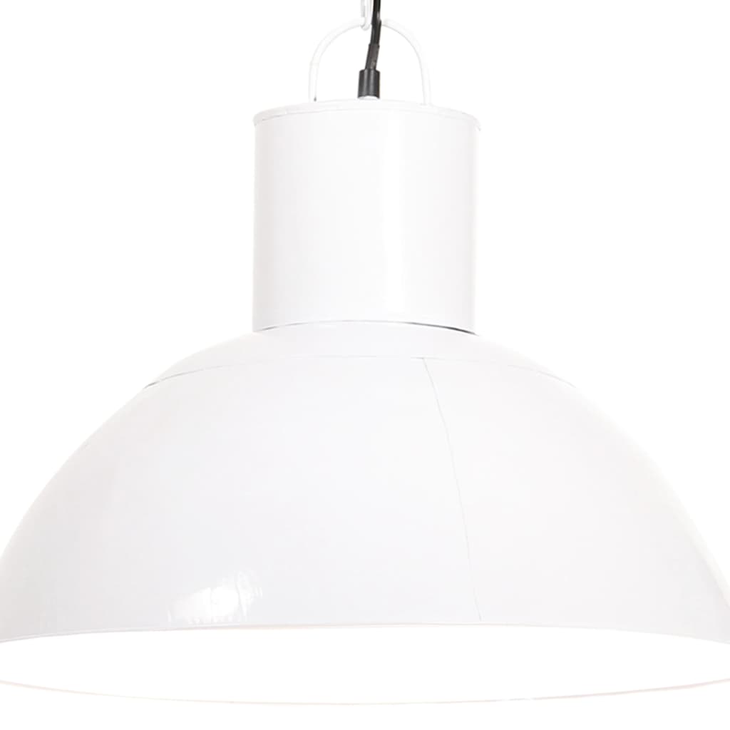 Lámpara colgante 25 W plateada redonda 48 cm E27