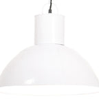 Lámpara colgante 25 W plateada redonda 48 cm E27