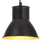Lámpara colgante 25 W plateada redonda 48 cm E27