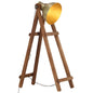 Black Solid Mango Wood E27 Floor Lamp