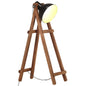Black Solid Mango Wood E27 Floor Lamp