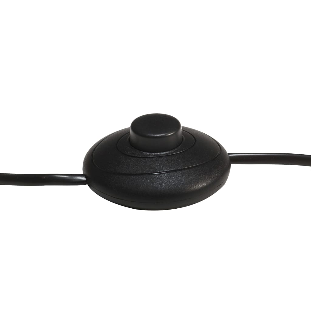 Lámpara de pie de madera maciza de mango negro E27