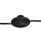 Lámpara de pie de madera maciza de mango negro E27