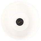 Lámpara de pie 3 piezas madera maciza de mango blanco E27