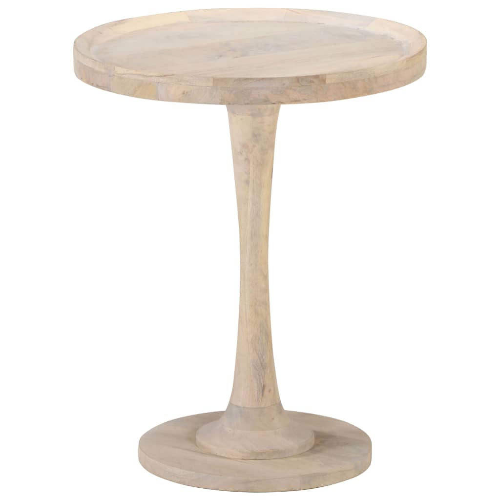 Mesa auxiliar de madera maciza de mango Ø40x45 cm