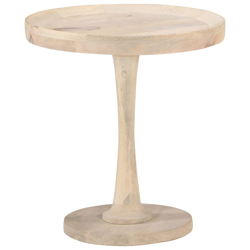 Mesa auxiliar de madera maciza de mango Ø40x45 cm