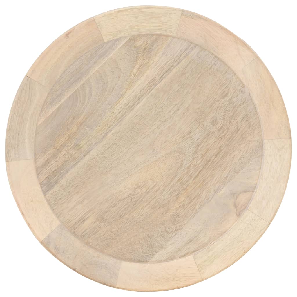 Mesa auxiliar de madera maciza de mango Ø40x45 cm