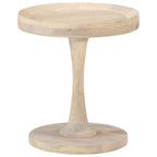Mesa auxiliar de madera maciza de mango Ø40x45 cm