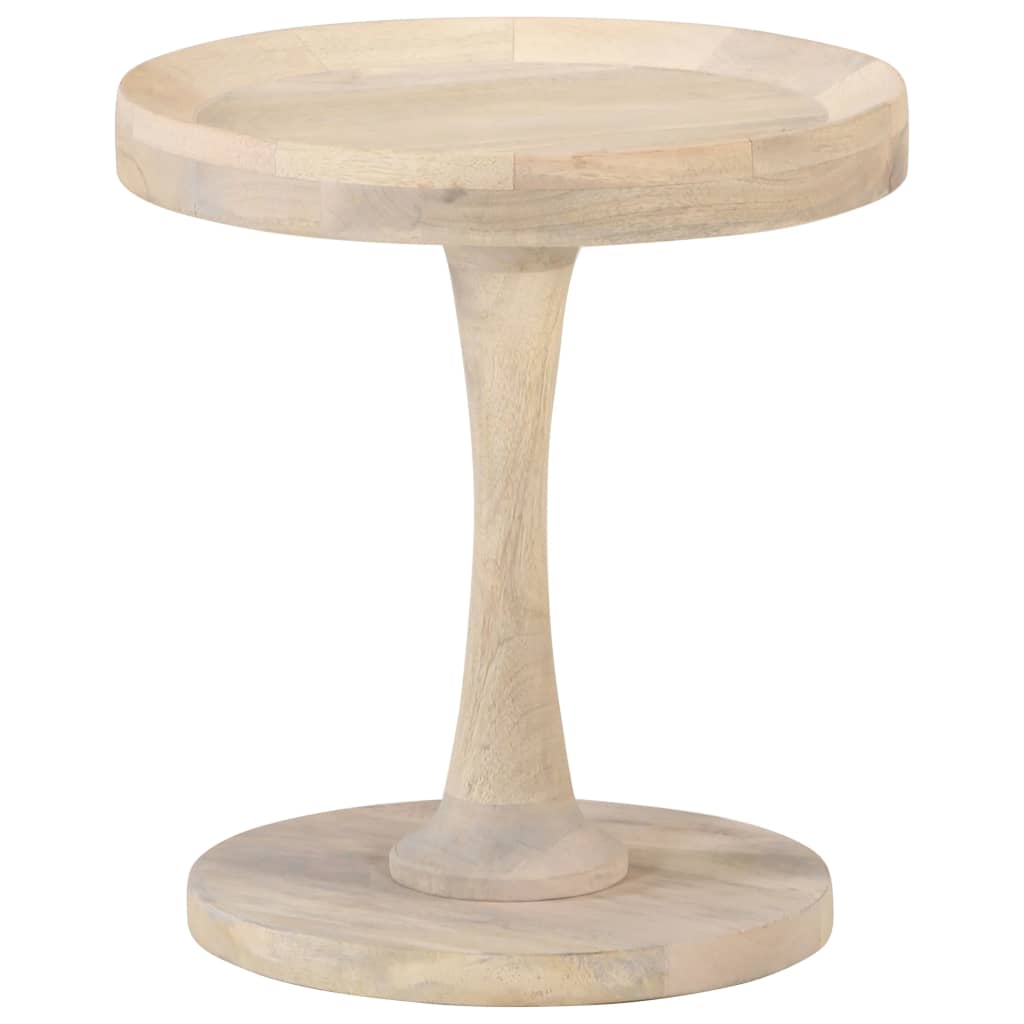 Mesa auxiliar de madera maciza de mango Ø40x45 cm
