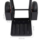 Carrito de mano telescópico 200 kg negro y rojo