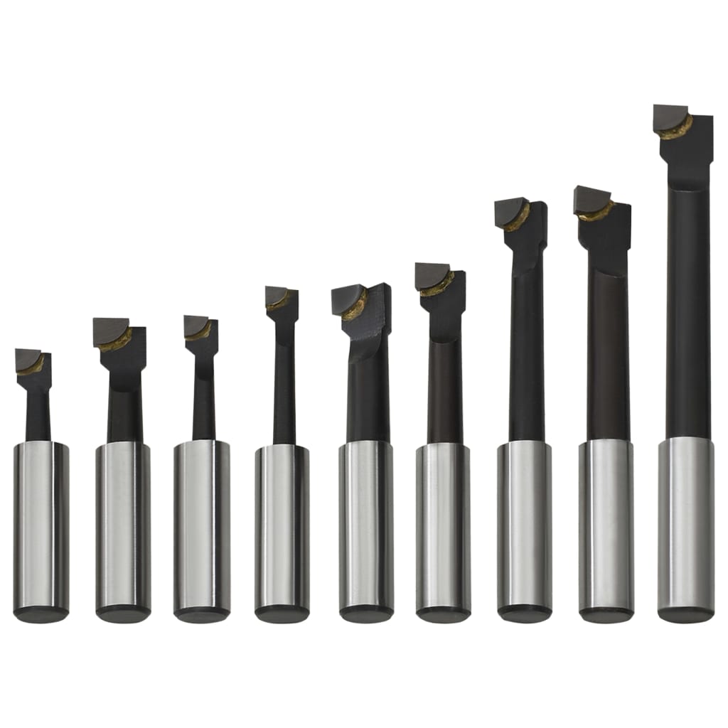 Cortadoras de perforación 9 piezas 12 mm con base de madera
