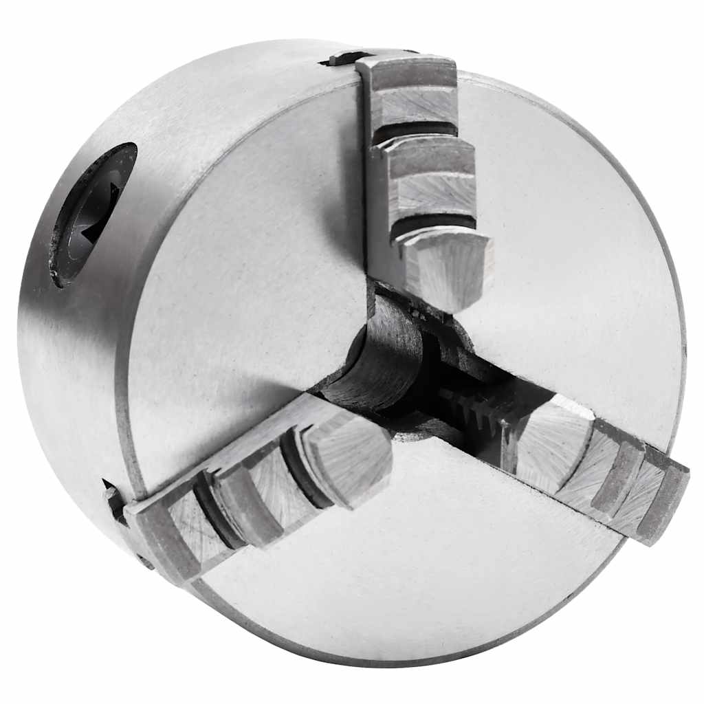 Self-centering 3-jaw lathe chuck 100 mm steel