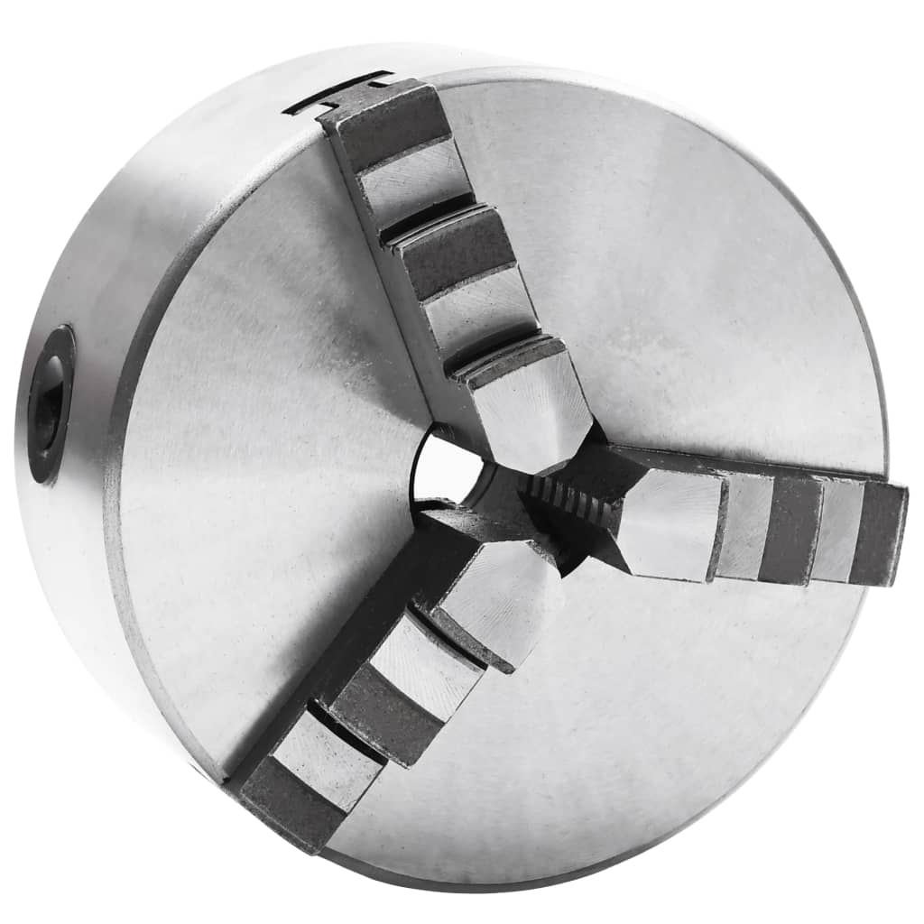 Self-centering 3-jaw lathe chuck 100 mm steel