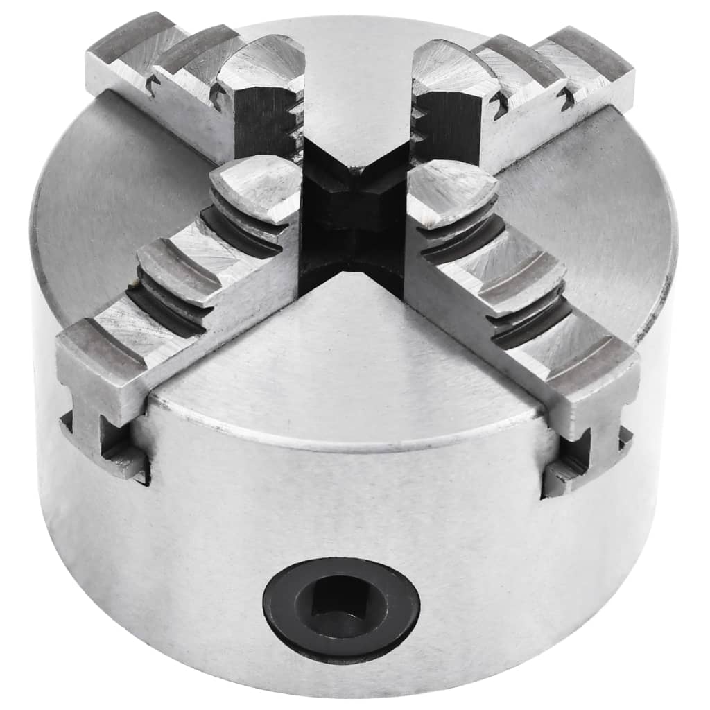 Mandril de torno autocentrante de 4 mordazas 100 mm acero