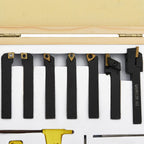 Set de herramientas de torneado indexable 12 piezas 8x8mm 70mm
