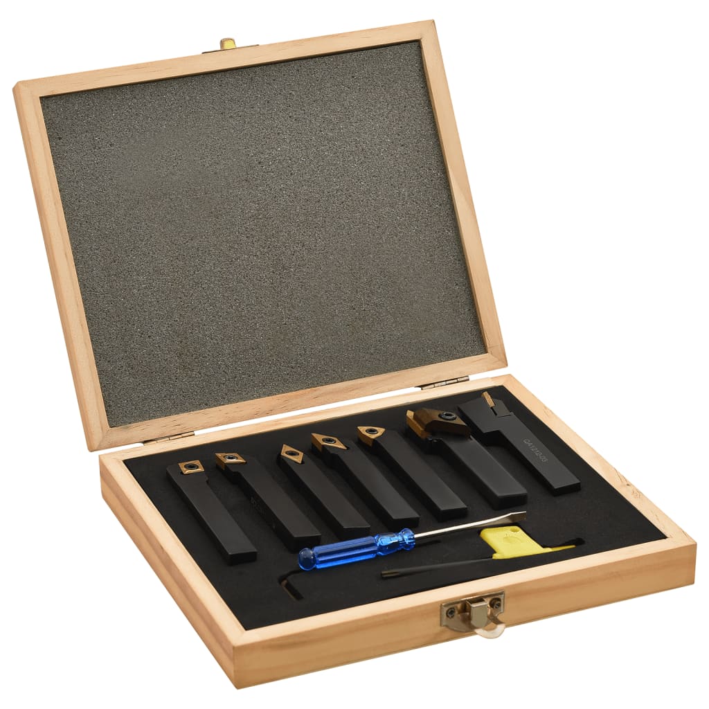 Conjunto de ferramentas de torneamento indexáveis 12 peças 8x8mm 70mm