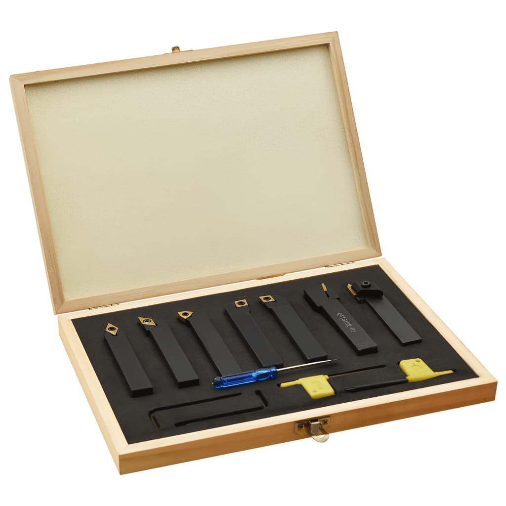 Conjunto de ferramentas de torneamento indexáveis 12 peças 8x8mm 70mm