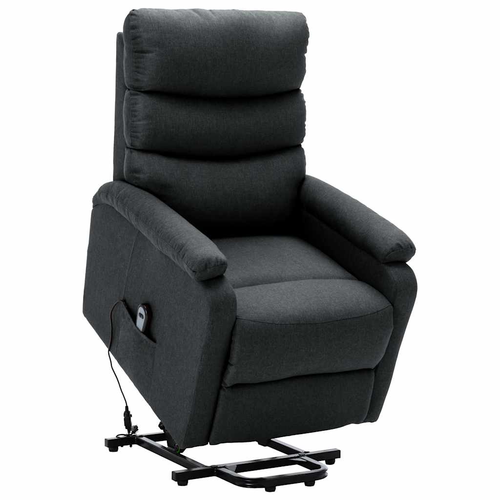 Sillón elevable cuero sintético negro