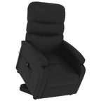 Sillón elevable cuero sintético negro