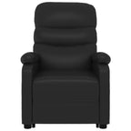 Sillón elevable cuero sintético negro