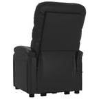 Sillón elevable cuero sintético negro
