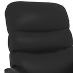 Sillón elevable cuero sintético negro