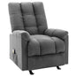 Sillón de masaje reclinable de tela crema