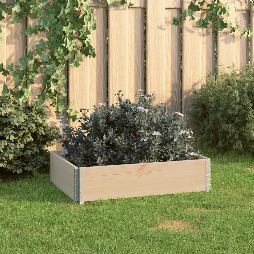 Arriate de madera maciza de pino 100x100 cm