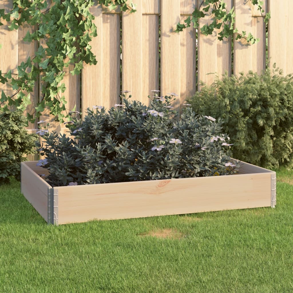 Arriate de madera maciza de pino 100x100 cm