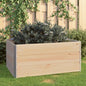 Arriates de madera maciza de pino 3 unidades 100x100 cm